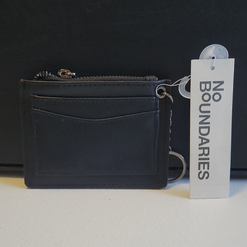 No Boundaries Men's Black Card Wallet